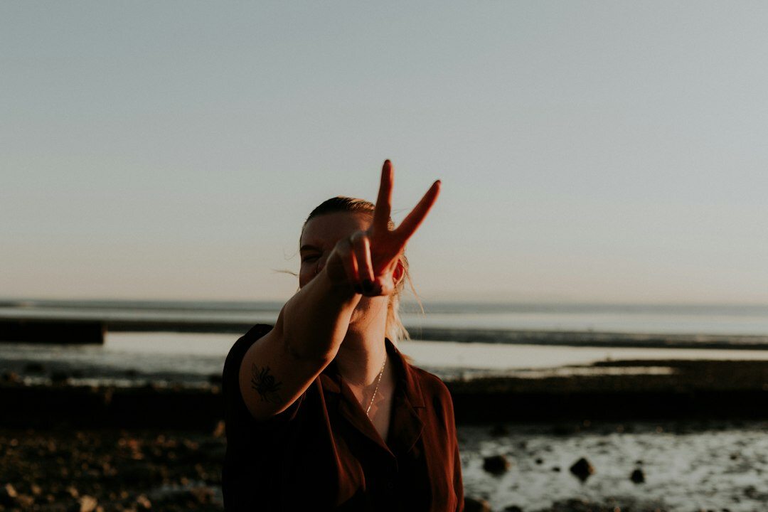 person finding emotional balance